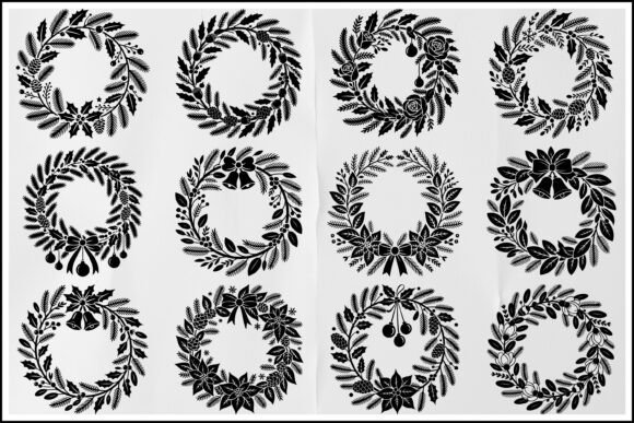 Download Holiday Wreath SVG Bundle for Cricut - Holiday Collection