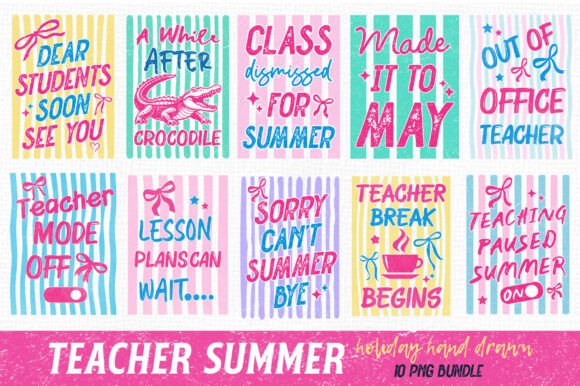 Download Teacher Summer School Holiday PNG Bundle - Holiday Collection