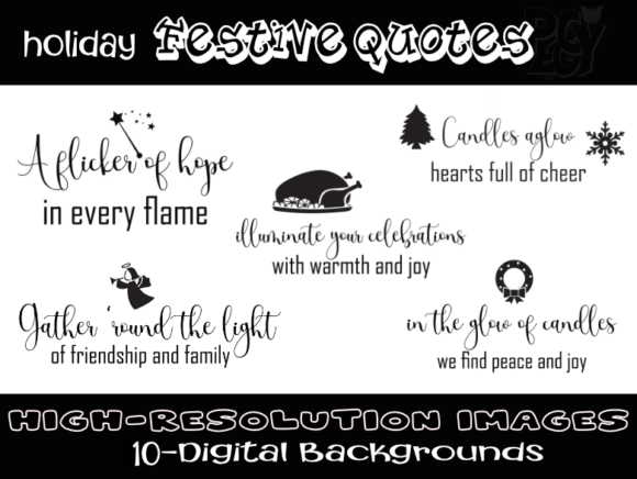 Download Holiday Festive Quotes SVG Expressions - Holiday Collection