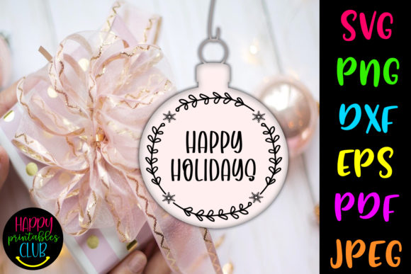 Download Christmas Round Ornaments SVG- Holidays - Holiday Collection