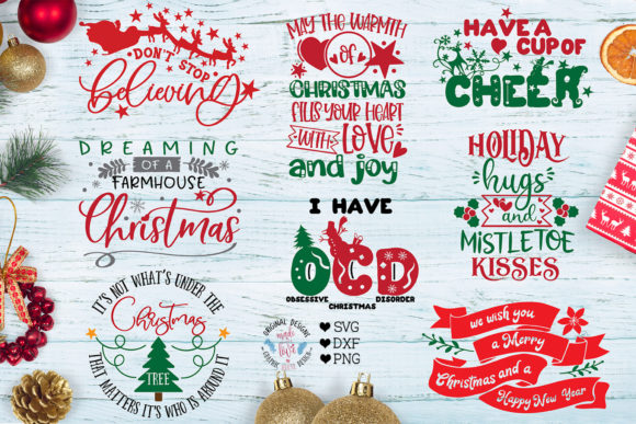 Download Christmas Cut Files Sublimation Bundle - Christmas cut file Collection