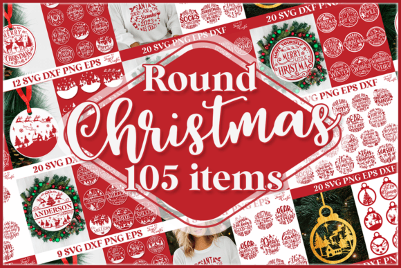 Download Round Christmas Ornaments Bundle - Christmas ornaments bundle Collection