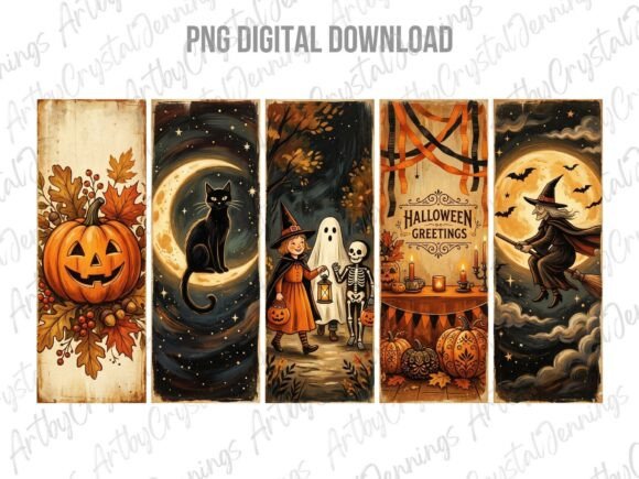 Download Retro Watercolor Halloween Holiday PNG - Holiday Collection