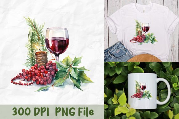Download Holiday Cheer Wine Glass PNG - Holiday Collection