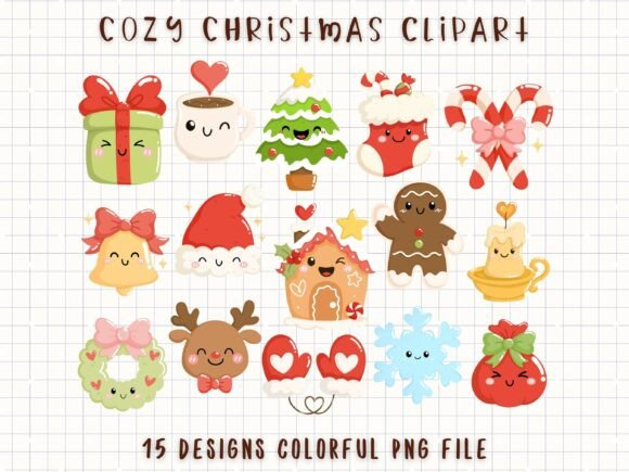 Download Cozy Christmas Clipart Cute Holiday PNG - Holiday Collection