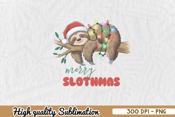 Download Merry Slothmas Holiday Cheer Xmas PNG - Holiday Collection