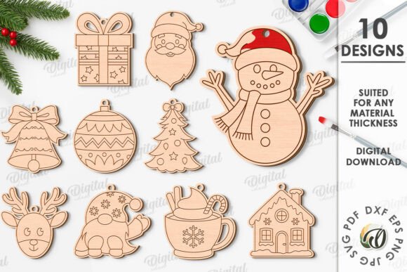 Download Paintable Christmas Ornaments Bundle - Premium Resources